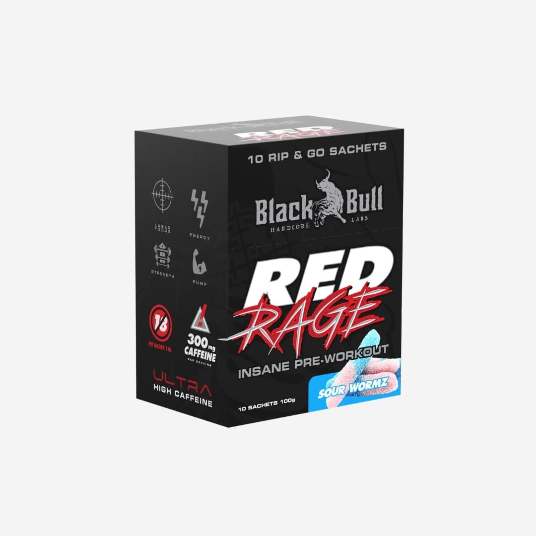 Blackbull Red Rage Sachet Sour Wormz 10g