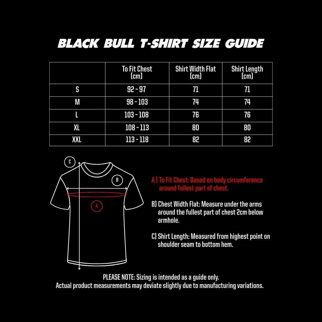 Black Bull Logo Unisex S/S Black SML