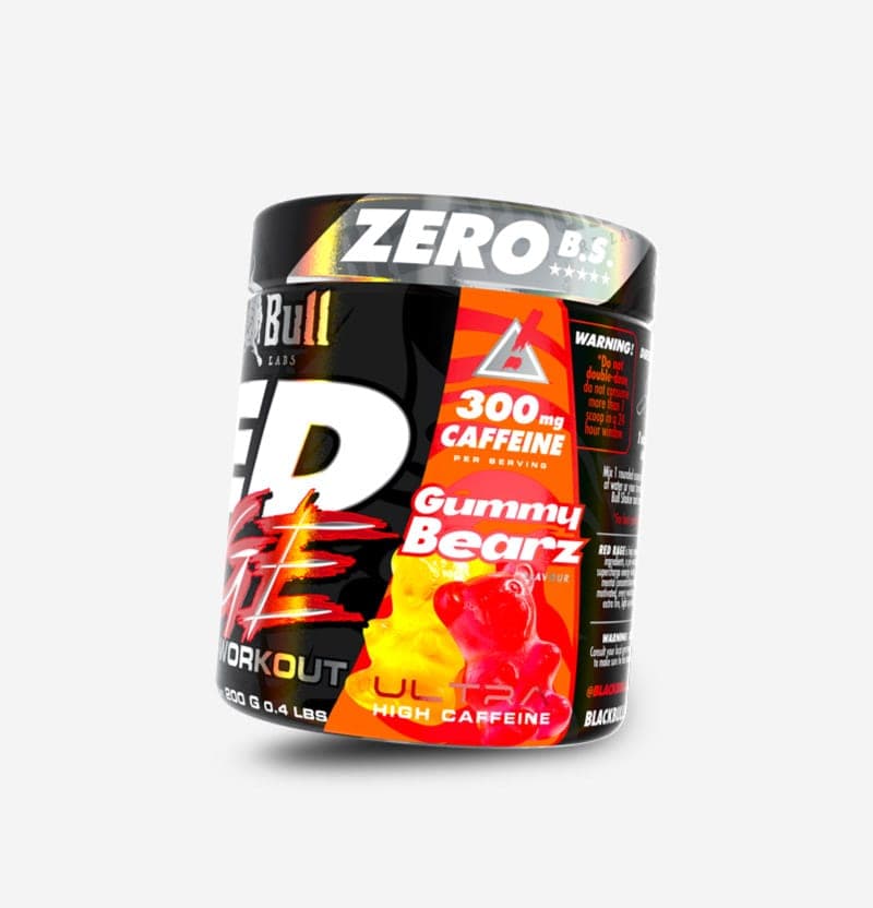 Blackbull Red Rage Pre-Workout Gummy Bearz 200g